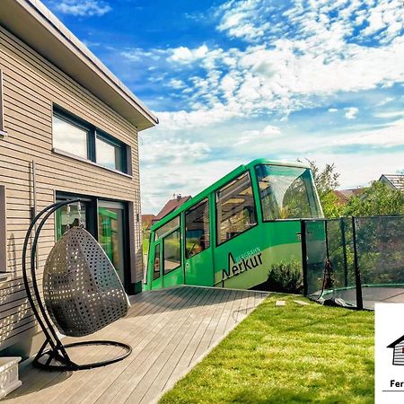 Exklusives Holzhaus Mit Bergbahn - Baden-Baden Im Schwarzwald Vila Exterior foto